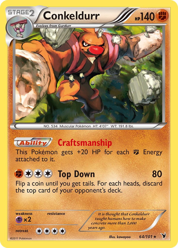 Noble Victories Holo Conkeldurr #64/101